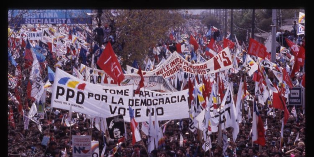 Manifestación ciudadana a favor del No, 1988