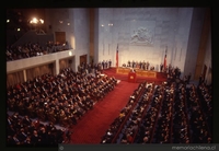 Ceremonia de cambio de mando: Patricio Aylwin asume la presidencia de la república en el Congreso Nacional, 1990