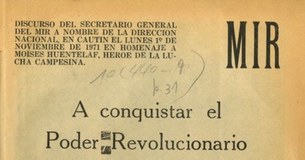 A conquistar el poder revolucionario de obreros y campesinos