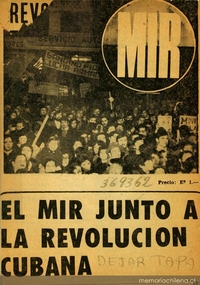El MIR junto a la revolución cubana
