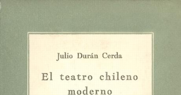 Teatro chileno moderno