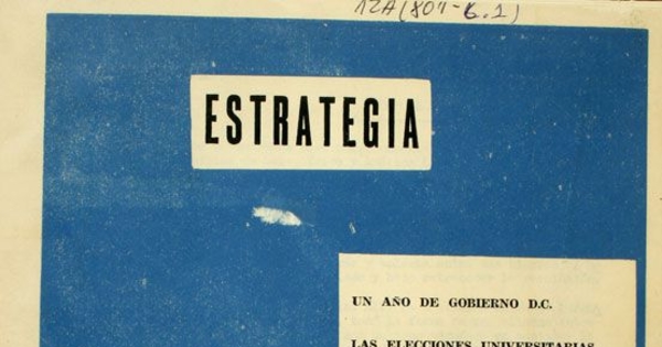 Estrategia: n° 1, noviembre de 1965