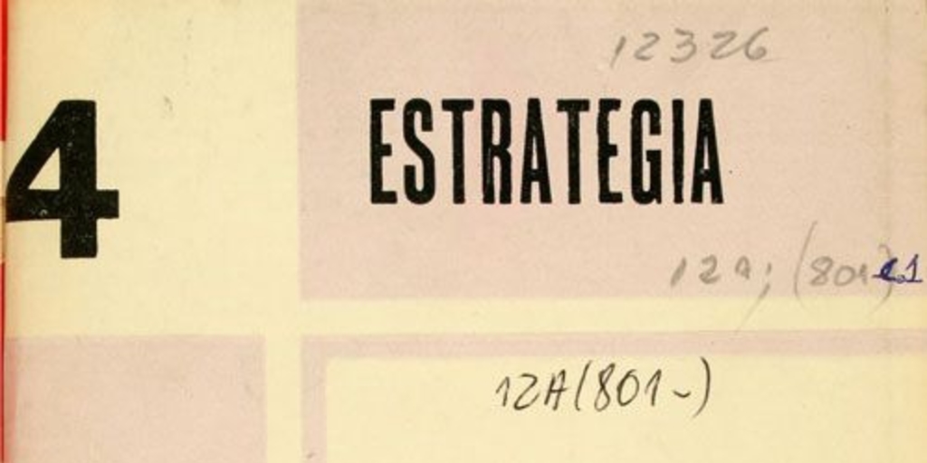 Estrategia: n° 4, junio de 1966