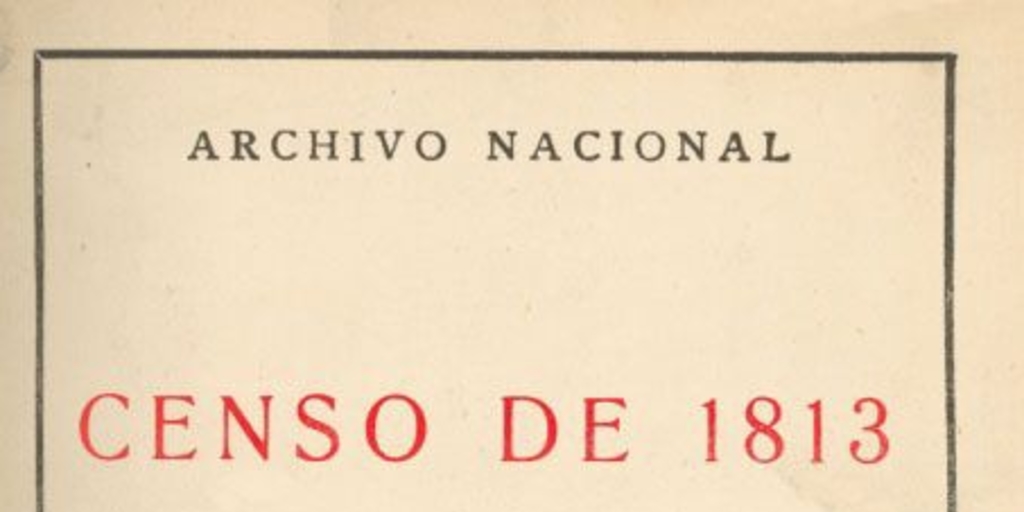 Censo de 1813