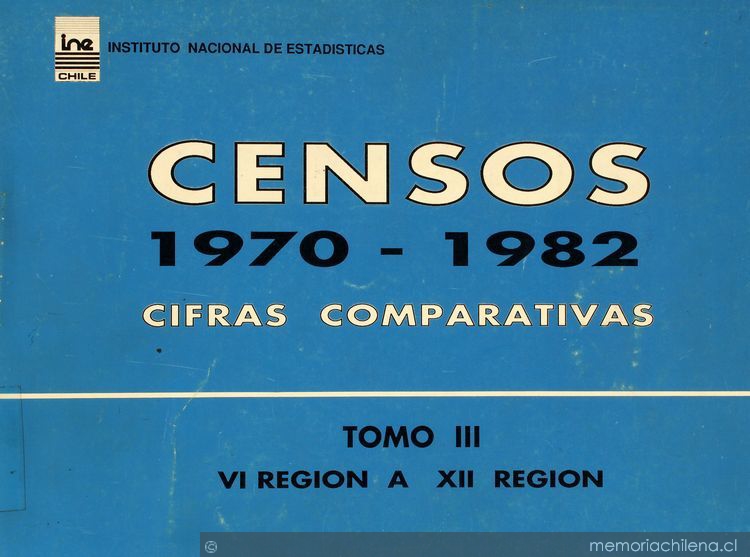 Censos de 1970-1982: cifras comparativas: tomo 3