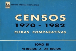 Censos de 1970-1982: cifras comparativas: tomo 3