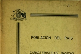 Características básicas de la población (censo 1960)