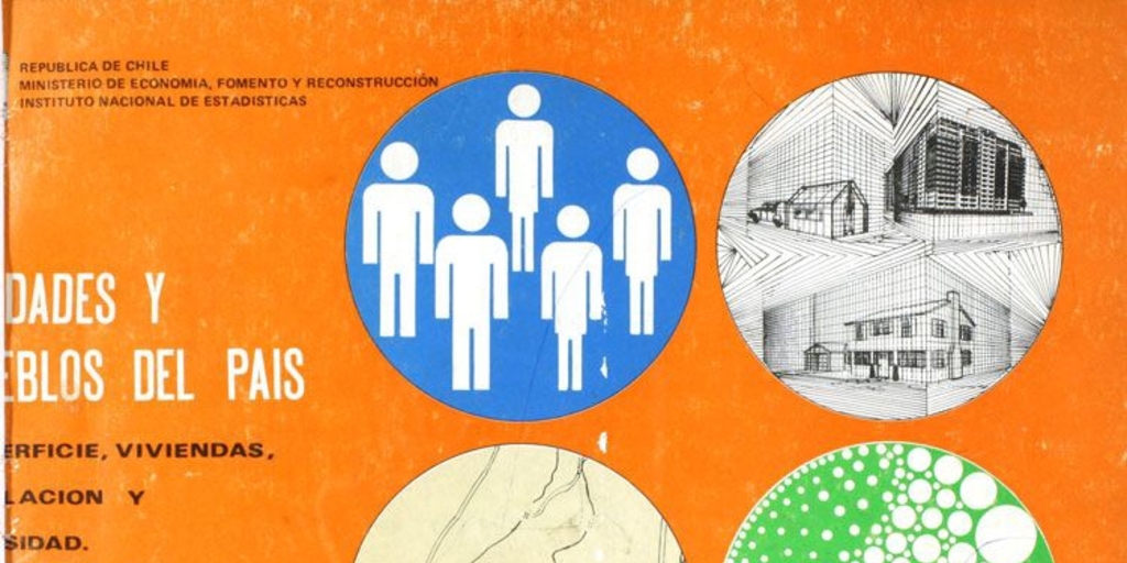 Ciudades y pueblos del país: superficie, viviendas, población y densidad:  XV Censo Nacional de Población y IV de Vivienda