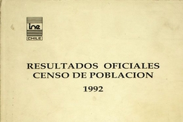 Resultados oficiales censo de población 1992: población total país, regiones, comunas, por sexo y edad