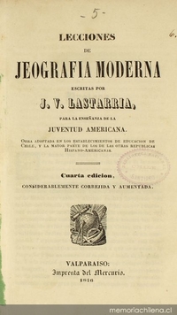 Lecciones de jeografía moderna: para la enseñanza de la juventud chilena