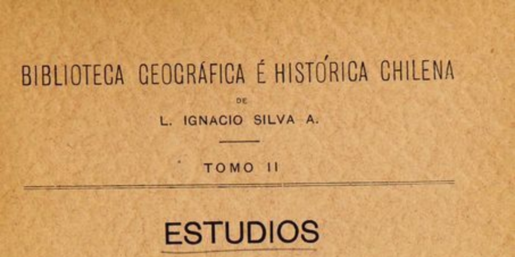 Estudios geográficos é históricos