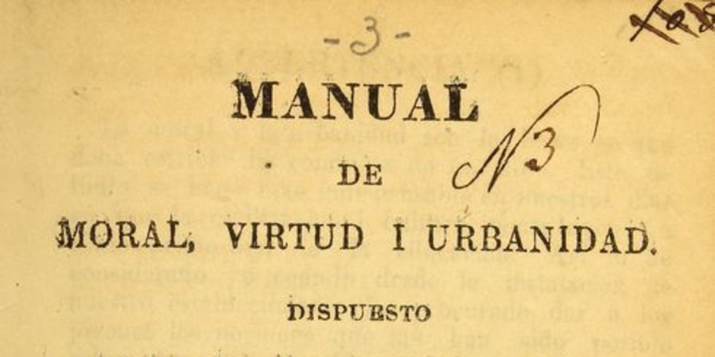 Manual de moral, virtud i urbanidad : dispuesto para jovenes de ambos sexos