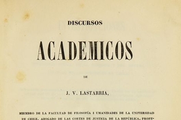 Discursos académicos