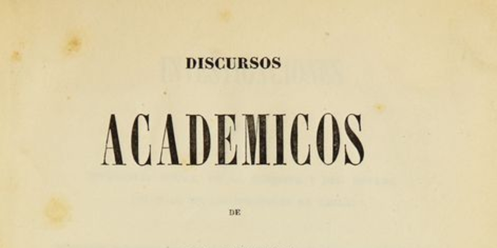 Discursos académicos