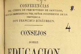 Consejos sobre educación: tomados de M. Th. H. Berrau: conferencia