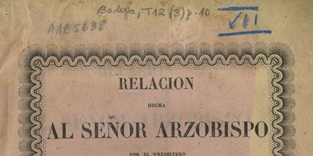 Relacion hecha al señor Arzobispo por el presbítero don José Raimundo Zisternas, sobre las observaciones verficadas en una joven que se dice espirituada, acompañada de los informes de varios facultativos que practicaron sus reconocimientos profesionales ...