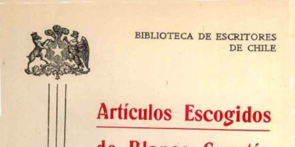 Artículos escogidos de Blanco Cuartín