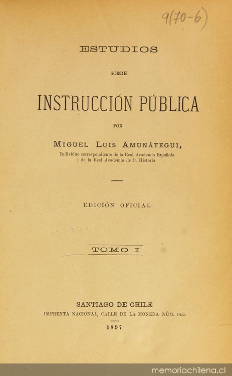 Estudios sobre instrucción pública: tomo 1