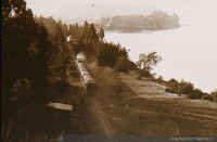 Vista de tren llegando a Constitución