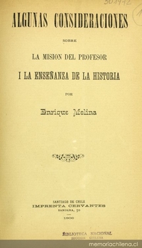 Algunas consideraciones sobre la misión del profesor i la enseñanza de la historia