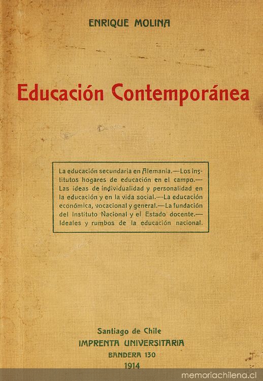 Educación Contemporánea: ensayos