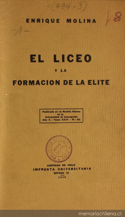 El liceo y la formación de la elite