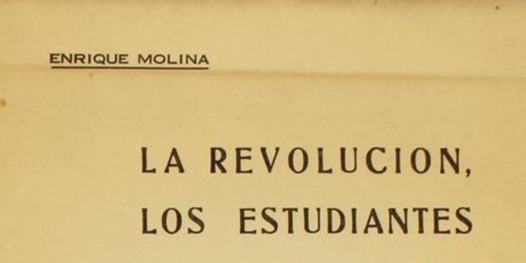 La revolución, los estudiantes y la democracia