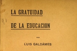 La gratuidad de la educación