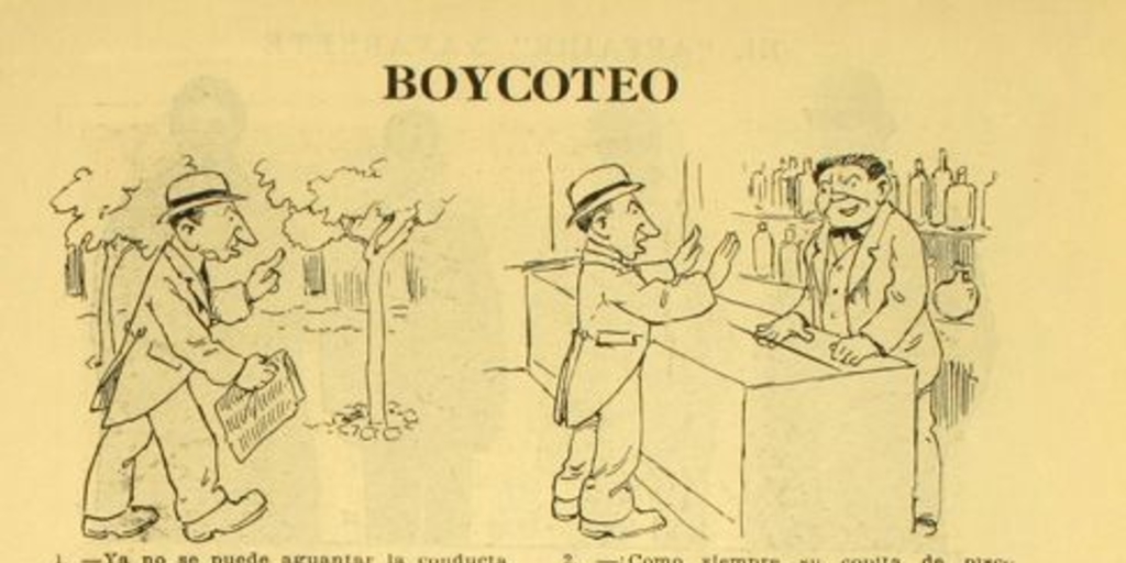 Caricatura "Boycoteo"