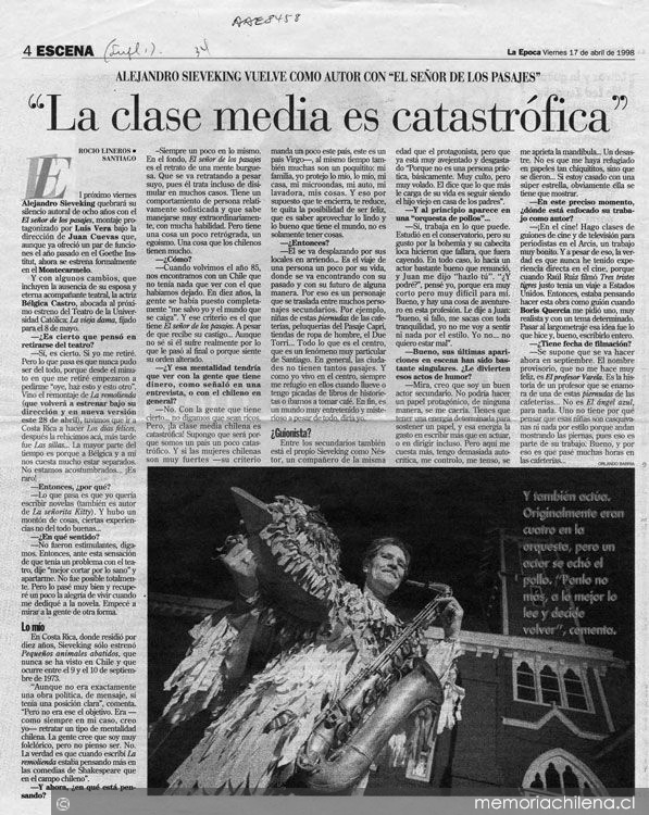 La clase media es catastrófica