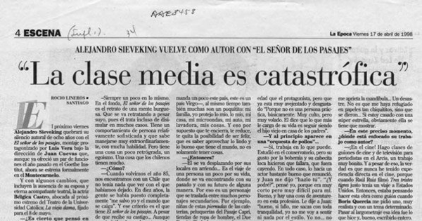 La clase media es catastrófica