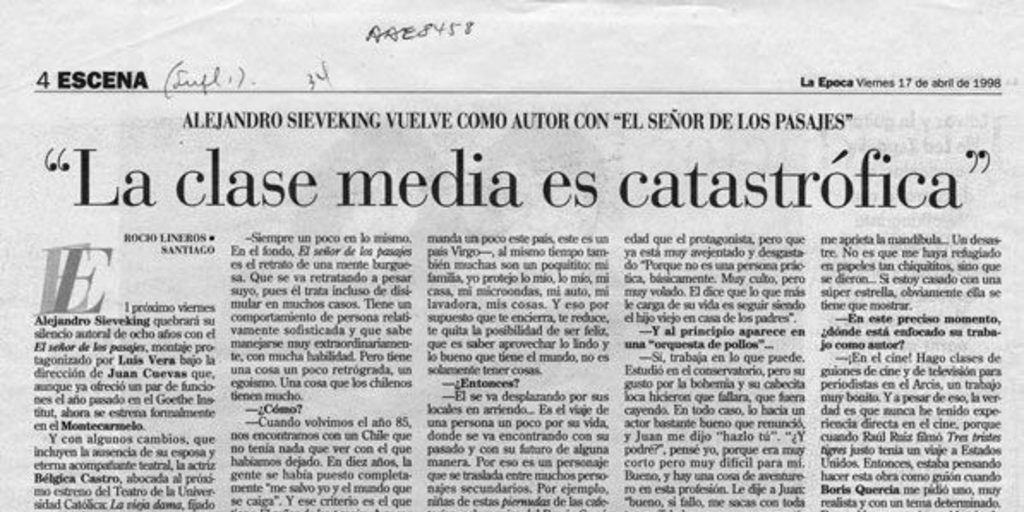 La clase media es catastrófica