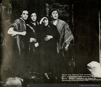 Representación de La remolienda, Compañía de Teatro de Comediantes y Pedro de la Barra, 1985