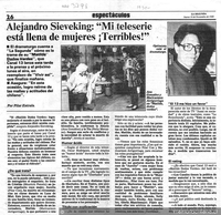 Alejandro Sieveking, "Mi teleserie está llena de mujeres terribles!"