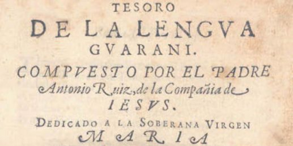Tesoro de la lengua guarani