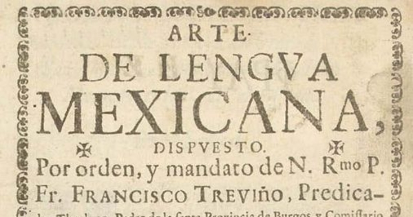 Arte de la lengua mexicana