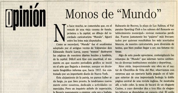 Monos de "Mundo"