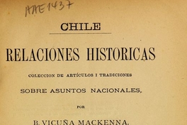 Relaciones históricas: colección de artículos y tradiciones sobre asuntos nacionales: segunda serie