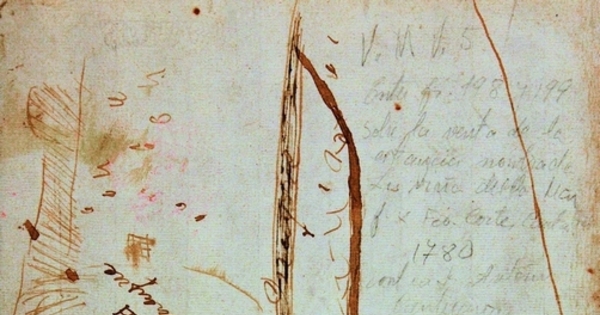 Croquis de la venta de la estancia "La Viña del Mar", 1780