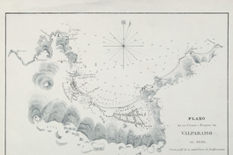 Plano de la ciudad i puerto de Valparaíso en 1835