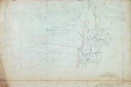 Croquis del pueblo de Chanco, ríos y los alrededores, 1845