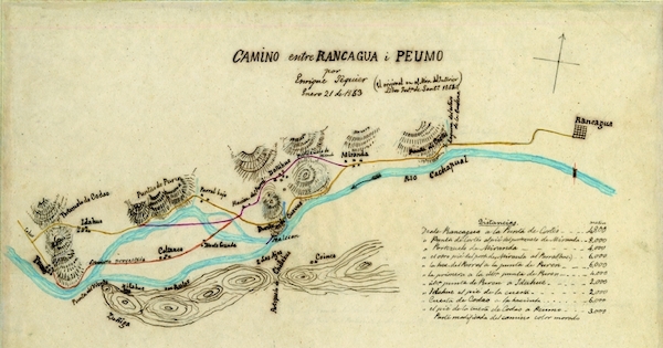 Camino entre Rancagua i Peumo, 1863