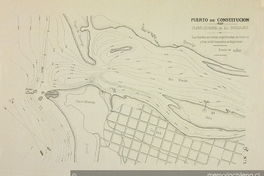 Puerto de Constitución. Plano jeneral de los sondajes, 1877