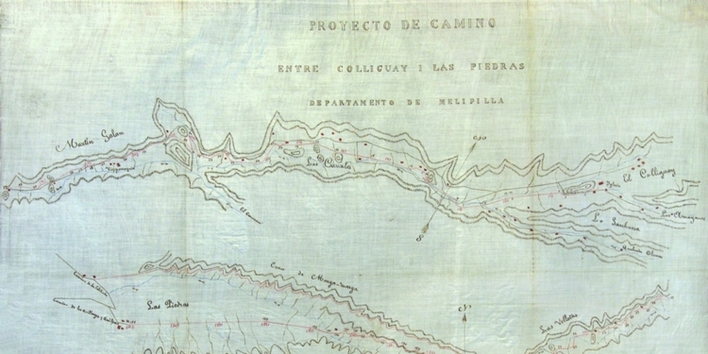 Proyecto de camino entre Colliguay i Las Piedras, Departamento de Melipilla, 1885