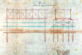 Puente sobre la laguna de Curepto, 1889
