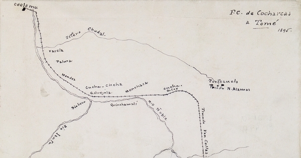 Ferrocarril de Cocharcas a Tomé, 1895