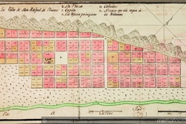 Plano de la villa San Rafael de Rozas, Illapel, 1790