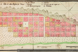 Plano de la villa San Rafael de Rozas, Illapel, 1790