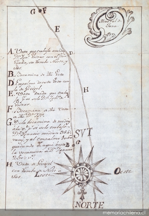 Mineral de Truna, Partido del Huasco, 1816