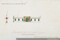 Frontispicio del palacio de la Intendencia de Coquimbo, 1823